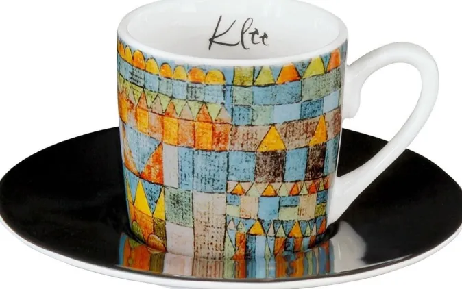 Ars mundi 4 Espressotassen mit Künstlermotiven im Set nach Klee