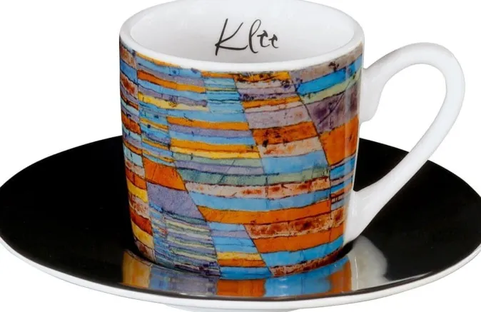 Ars mundi 4 Espressotassen mit Künstlermotiven im Set nach Klee