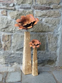 Ars mundi 2 Gartenstelen »Kamelienblüte« im Set