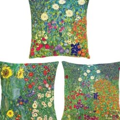 Ars mundi 3 Kissenhüllen mit Motiven nach Klimt im Set