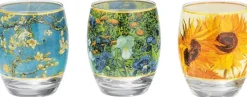 Ars mundi 3 Teelichtgläser mit Künstlermotiven nach van Gogh