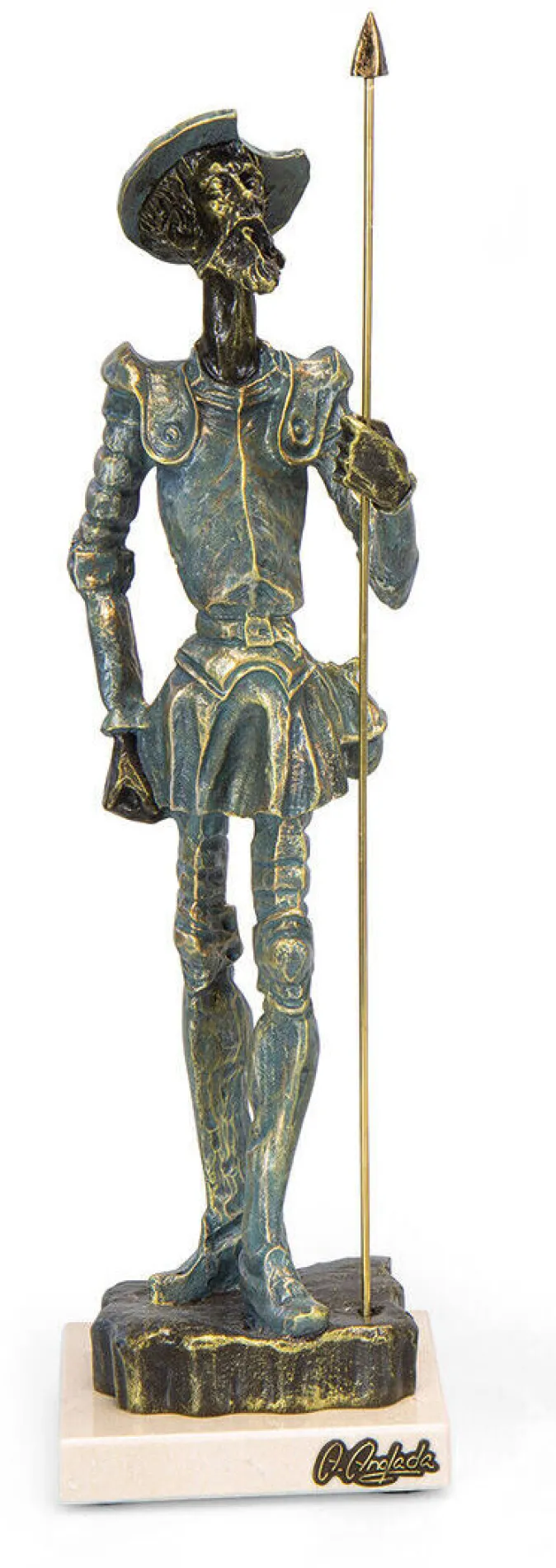 Ars mundi Angeles Anglada: Skulpturenset »Don Quijote und Sancho Panza en Burro«