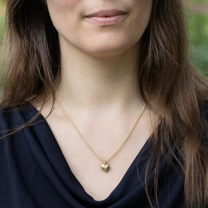 Anke Gralfs Anhänger Herz, Silber vergoldet