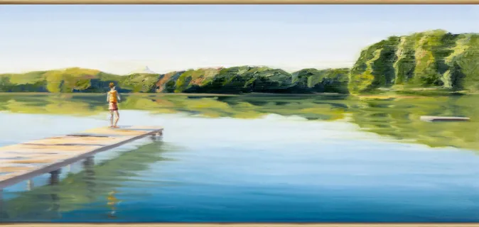 Ars mundi Anja Struck: Bild »Die Natur malt Farben in mein Herz« 2023, gerahmt