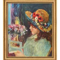 Ars mundi Auguste Renoir: Bild »Lesendes Mädchen« (1886), gerahmt