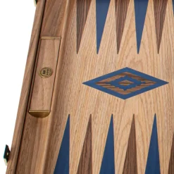 Kinder MANOPOULOS Backgammon aus Eiche und amerikanischem Nussbaum