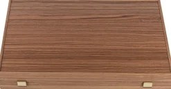 Kinder MANOPOULOS Backgammon aus Eiche und amerikanischem Nussbaum