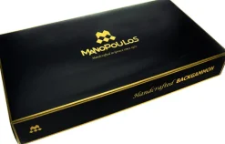 Kinder MANOPOULOS Backgammon, Schwarzeiche mit Walnussintarsien