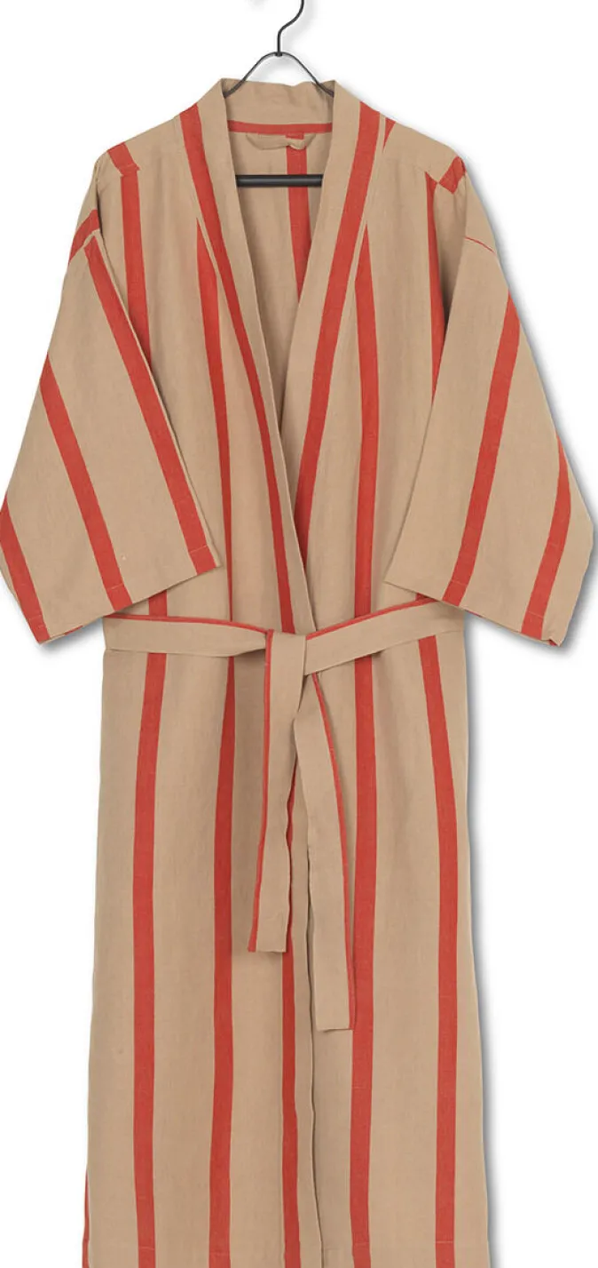 ferm LIVING Bademantel »Field«, Baumwolle & Leinen