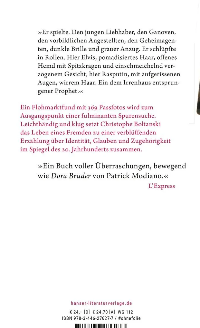 ZEIT Buchhandlung Boltanski, C: Leben des Jacob