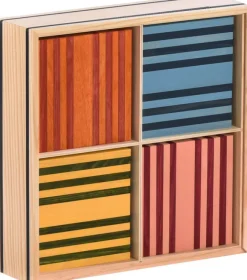 Kinder KAPLA Bunte Holzbausteine 100er Kasten