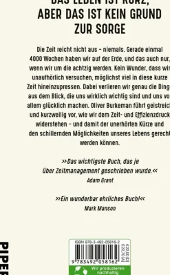 ZEIT Buchhandlung Burkeman, Oliver: 4000 Wochen