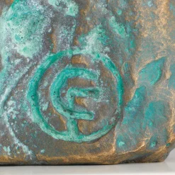 Ars mundi Christoph Fischer: ​ Skulptur »Der Gedanke« (2023), Version Bronze grün ​