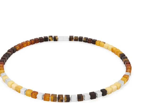 Zaremski Collier »Bernsteinwürfel«