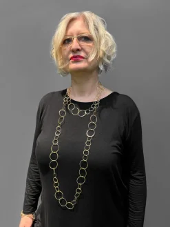 Antje Liebscher Collier »Goldring« aus vergoldetem Silber