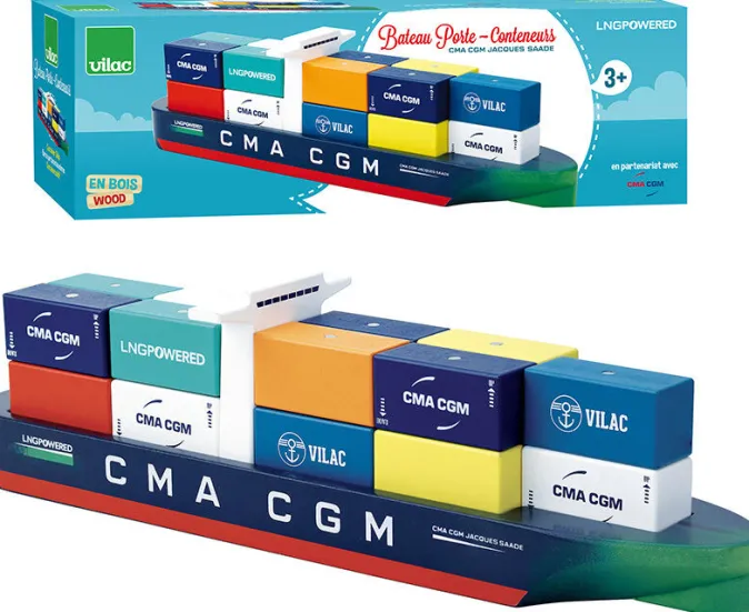 Kinder VILAC Container Schiff