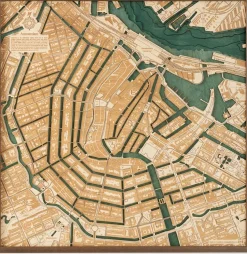 CUTTING BROTHERS 3-D Holzkarte »Amsterdam«