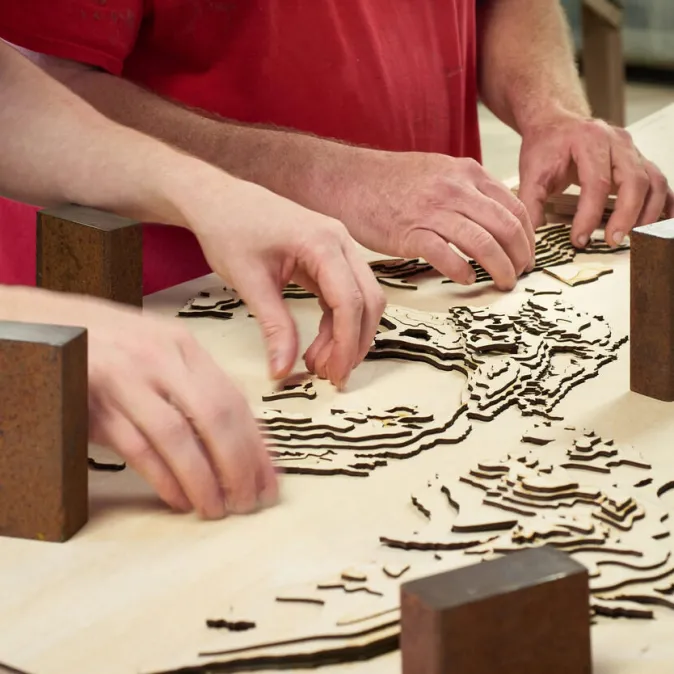 CUTTING BROTHERS 3-D Holzkarte »London«