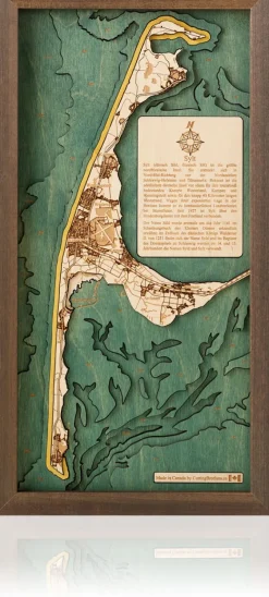 CUTTING BROTHERS 3-D Holzkarte »Sylt«