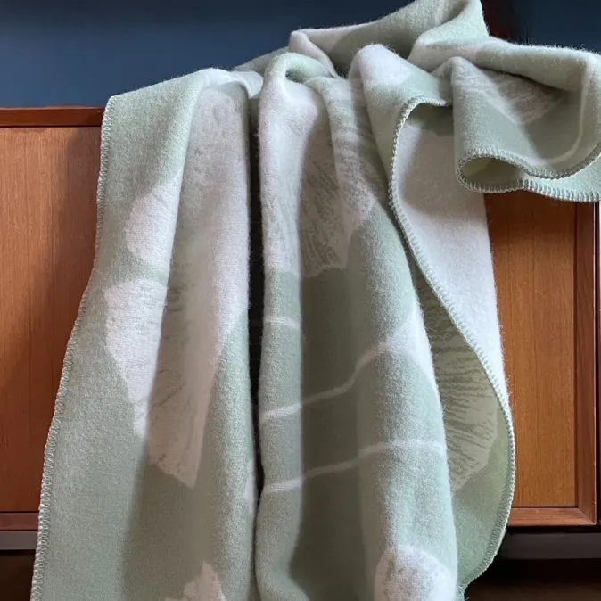 Wool Only Decke »Ginkgo«