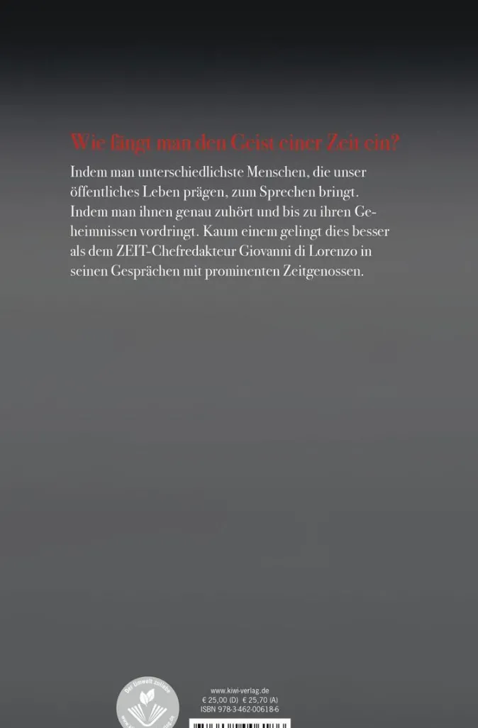 ZEIT Buchhandlung Di Lorenzo, G.: Vom Leben und anderen Zumutungen