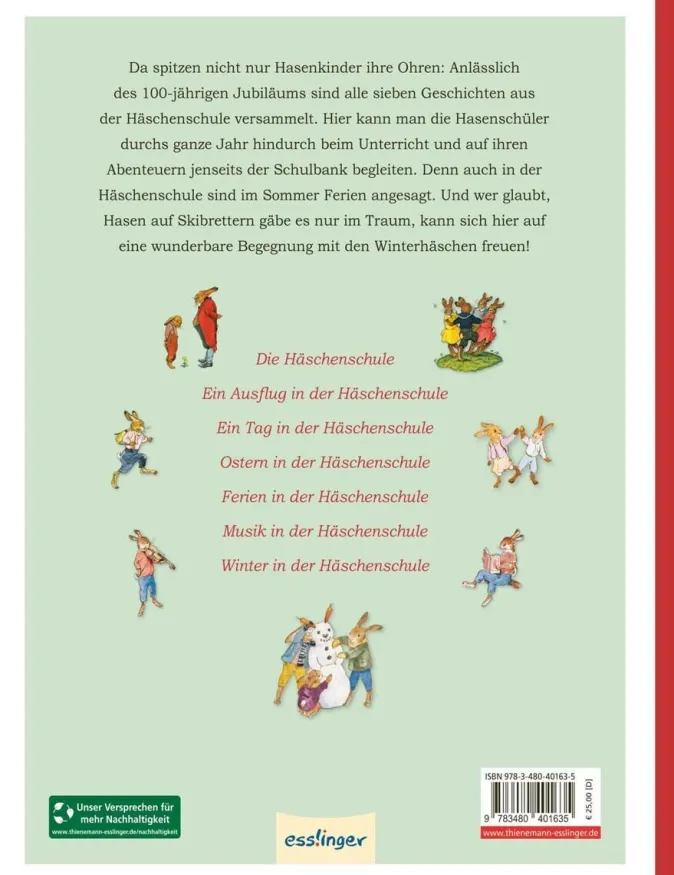 Kinder ZEIT Buchhandlung Die Häschenschule: Alle Geschichten in einem Band