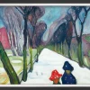 Ars mundi Edvard Munch: ​ Bild »Allee im Schneegestöber« (1906)