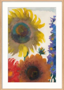 Ars mundi Emil Nolde: »Sonnenblumen und Rittersporn«, 1935