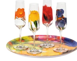 Ars mundi Emil Nolde: 4-teiliges Sektgläserset »Sommerblumen«