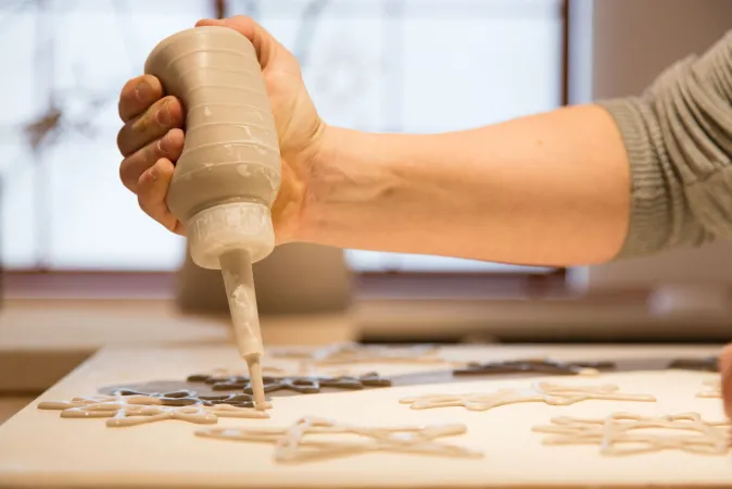 Silke Decker 6er-Set Porzellanvögel