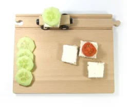 Neue Freunde Frühstücksbrett Eisenbahn