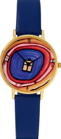 Ars mundi Friedensreich Hundertwasser: Künstler-Armbanduhr »Zeitfinder Seelenbaum«
