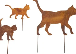 Ars mundi Gartenstecker »Katzenfamilie«, 3er-Set