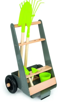 Kinder Small Foot Gartentrolley mit Werkzeug-Set für Kinder