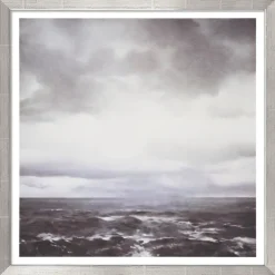 Ars mundi Gerhard Richter: Bild »Seestück (bewölkt)« (1969), Version silberfarben gerahmt