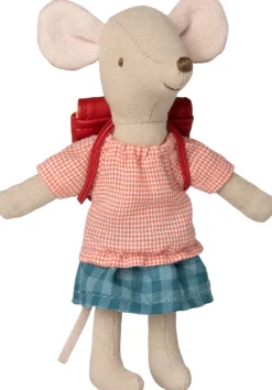 Kinder Maileg »Große Schwester mit Tasche« Maus