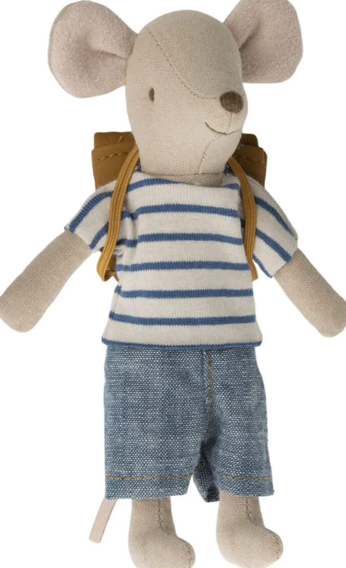 Kinder Maileg »Großer Bruder mit Tasche« Maus