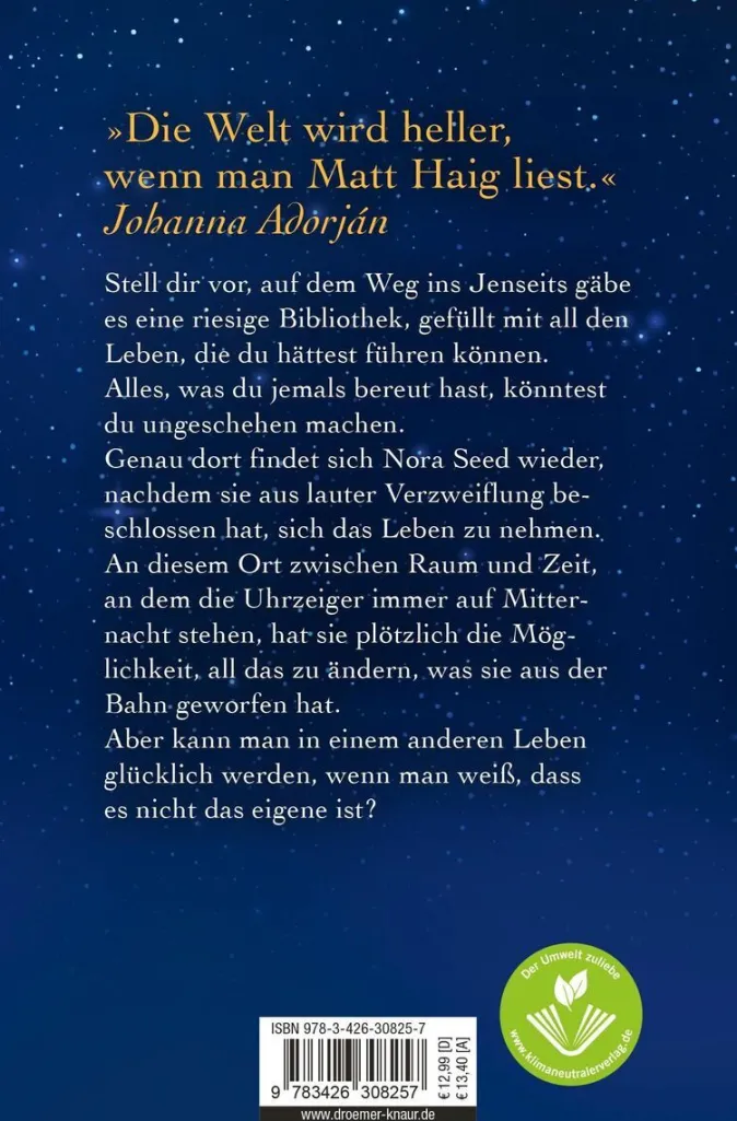 ZEIT Buchhandlung Haig, Matt: Die Mitternachtsbibliothek