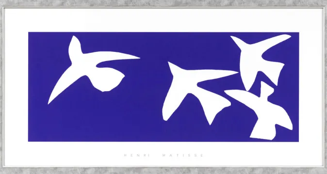 Ars mundi Henri Matisse: Bild »Les oiseaux«, gerahmt