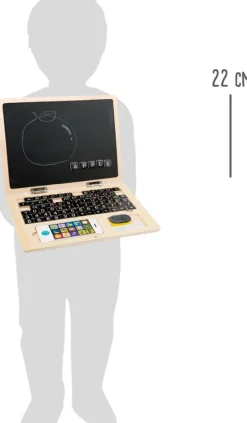 Kinder Small Foot Holz Laptop mit Magnettafel