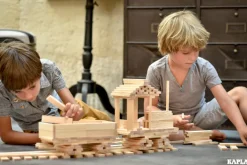 Kinder KAPLA Holzbausteine 280er Kasten, Starterset mit Buch