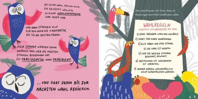 Kinder ZEIT Buchhandlung Im Dschungel wird gewählt