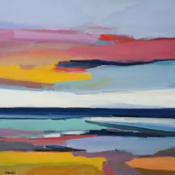 Ars mundi Kai Quedens: Bild »Bruket Lunskaft (Farbige Landschaft)«