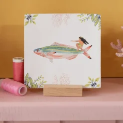 StoryTiles Keramikfliese »Auf den Wellen reiten«