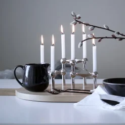 STOFF Copenhagen Kerzenständer aus Chrome