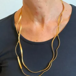 Franziska Rappold Kette »Bogen«, goldplattiert