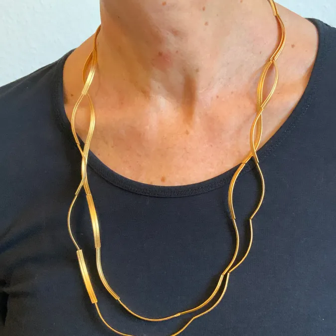 Franziska Rappold Kette »Bogen«, goldplattiert