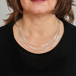 Franziska Rappold Kette »Streifen«, Silber