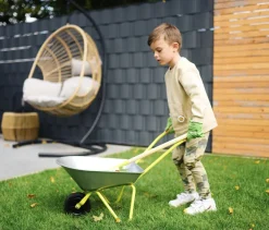 Kinder Small Foot Kinder-Schubkarre mit Gartenwerkzeug