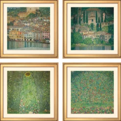 Ars mundi Klimt, Gustav: 4 Landschaftsbilder im Set